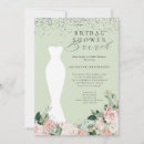 Search for dress bridal shower invitations Silver