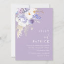 Search for lilac and white wedding invitations Floral