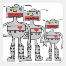 Recherche de robots autocollants Coeur