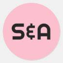 Search for vintage monogram wedding stickers Retro