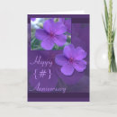 Recherche de orchidées pourpres vœux cartes Floral