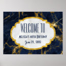 Search for welcome sign birthday party posters Navy blue