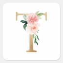 Search for letter t monogram stickers Botanical