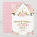Search for unicorn baby girl shower invitations Gold glitter