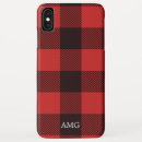 Search for red and black monogram iphone cases Flannel