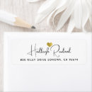 Search for monogram heart return address labels Minimalist