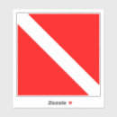 Search for scuba diving flag stickers Diver down