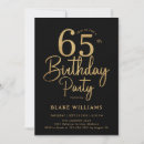 Search for mens 65th birthday invitations Modern