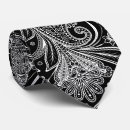 Search for black and white paisley ties Floral