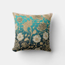 Search for turquoise and gold pillows Elegant