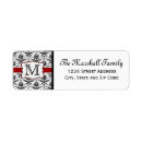 Search for red and black graduation return address labels Party