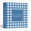 Search for blue gingham binders Farmhouse