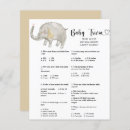 Search for baby shower elephant games Watercolor