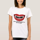 Search for vampire fangs tshirts Red