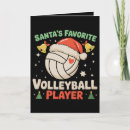 Search for volleyball christmas cards Santa
