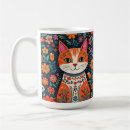 Search for cat and flowers mugs Floral