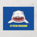 Search for shark cartoon postcards Fish