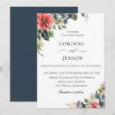 Recherche de marine et de corail mariage invitations Aquarelle