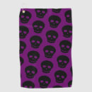 Search for skull golf towels Black