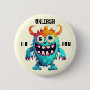 Recherche de monstres badges Amusant