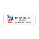 Search for best wishes return address labels Colourful