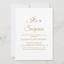 Recherche de chut surprise invitations Feuille d'or