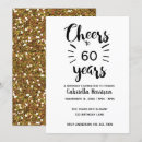 Search for glitter 60th birthday invitations Formal
