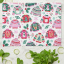 Search for ugly christmas tea towels Santa