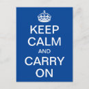 Recherche de keep calm cartes postales Bleu