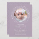 Search for purple photo christening invitations Girl