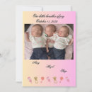 Search for triplet birth announcement cards Babies