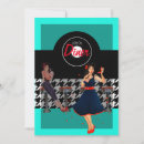 Search for 50s diner invitations Chequered