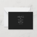 Search for minimalist wedding advice cards Plain