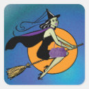 Search for fly on a broomstick stickers Vintage