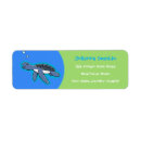 Search for baby turtle return address labels Cartoon
