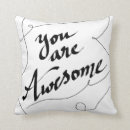 Search for black and white lettering pillows Girly