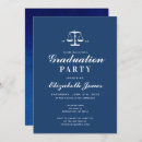 Search for law school graduation invitations Blue