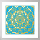 Recherche de mandala bleu posters Spirituel