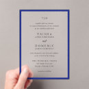 Search for royal blue wedding invitations Elegant