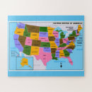 Search for usa state map puzzles America
