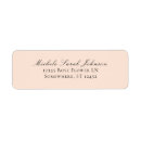 Search for pastel pink return address labels Blush