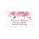 Search for pink hydrangea return address labels Floral