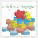 Search for autism puzzle piece stickers Awareness