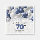 Search for 70th birthday napkins Balloon