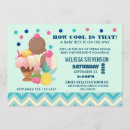 Search for cool baby shower invitations Ice cream