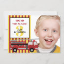 Recherche de anniversaire pompier cartes invitations Rouge