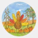 Recherche de thanksgiving drôle autocollants Orange