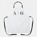 Search for customizeable aprons Black and white