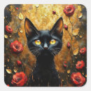 Recherche de yeux rouges autocollants Noir