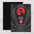 Search for ninja girl birthday invitations Warrior